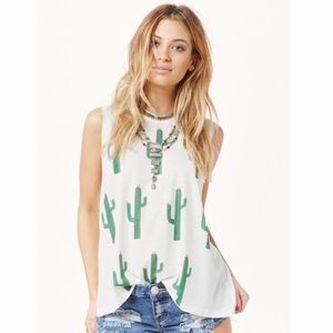 Show Me Your MuMu Cactus Muscle Tank Top